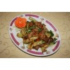 Shanghai Pak Soi met vlees in sojasaus
